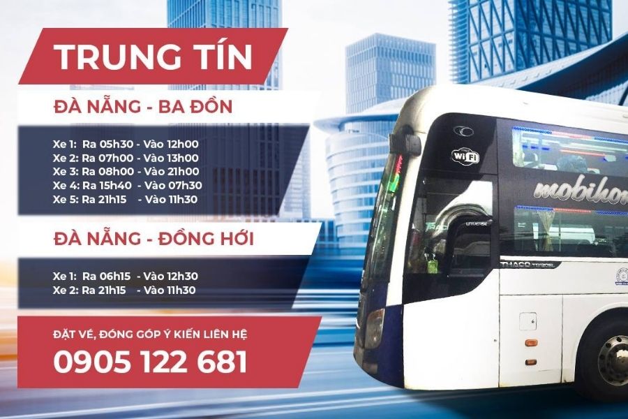 Nhà xe Trung Tín: Cập nhật giá, điểm dừng, số điện thoại, tuyến đường và thời gian chạy