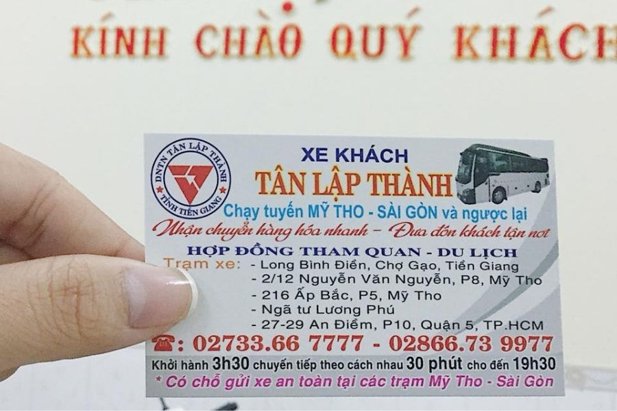 Nhà xe Tân Lập Thành: Cập nhật giá, điểm dừng, số điện thoại, giờ chạy