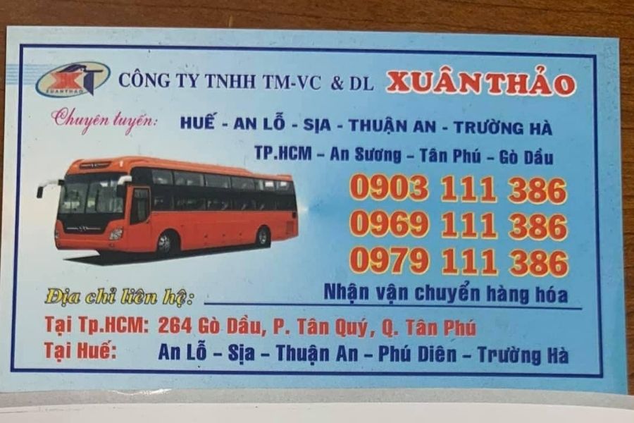 Nhà xe Xuân Thảo: Cập nhật giá, điểm dừng, số điện thoại, tuyến đường, giờ chạy