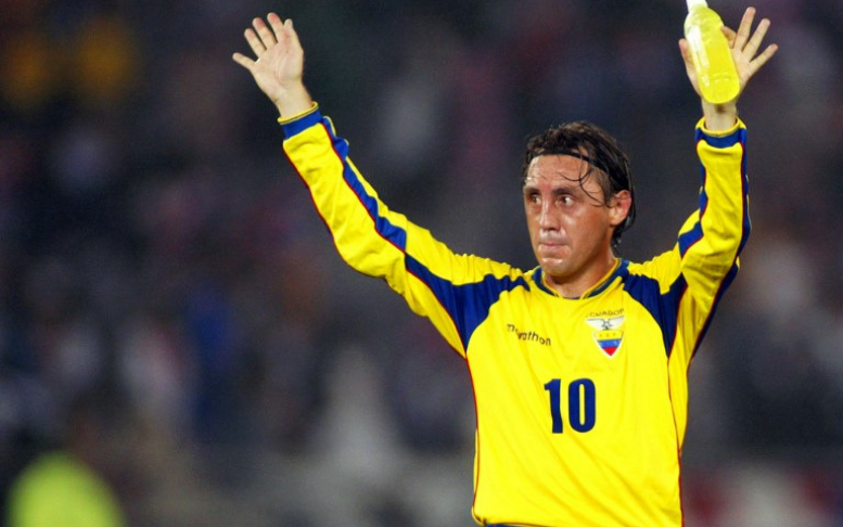 Alex Aguinaga, the player who has participated the most in the CONMEBOL Copa America