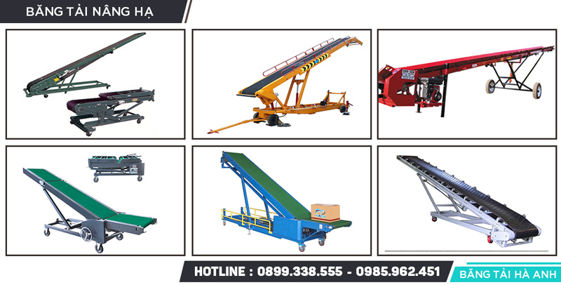 băng tải nâng hạ