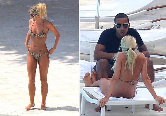 Diện bikini, bồ Walcott khoe làn da nâu quyến rũ