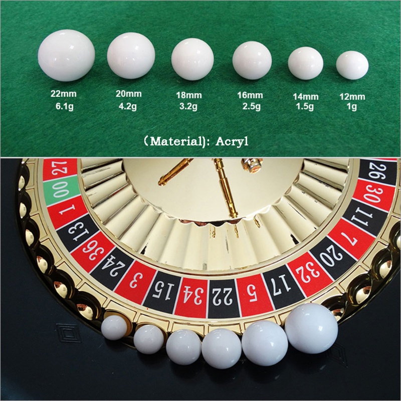 Aoto 5 Chiếc Nga Roulette Casino Roulette Trò Chơi Thay Thế Acrylic Trắng 12 14 16 18 20 22mm | Shopee Việt Nam