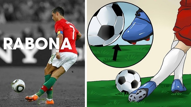 Kỹ thuật Rabona bắt chéo chân cơ bản nhất