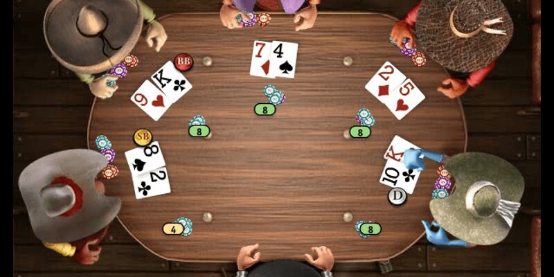 Texas Poker Rikvip Cách chơi qua các vòng