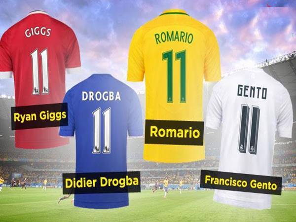 Ý nghĩa chiếc áo số 11 với những ngôi sao bóng đá nổi bật