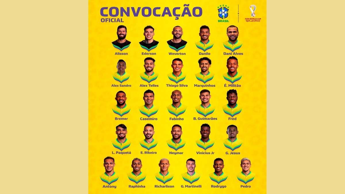 Đội hình Brazil mạnh, nhiều sao tham dự World Cup mới nhất