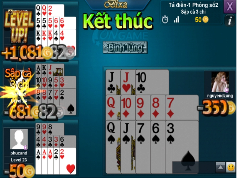 Mẹo xếp bài Mậu Binh tránh binh lủng