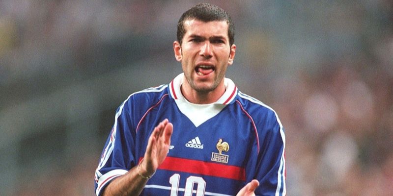 Zidane trong màu áo đội tuyển Pháp